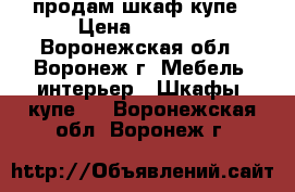 продам шкаф купе › Цена ­ 6 500 - Воронежская обл., Воронеж г. Мебель, интерьер » Шкафы, купе   . Воронежская обл.,Воронеж г.